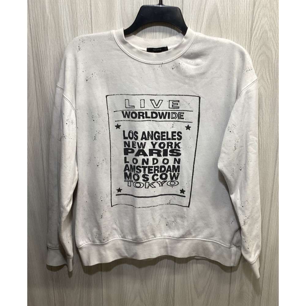FOREVER 21 Women's (Size L) Long Sleeve‎ Crew Neck Sweatshirt